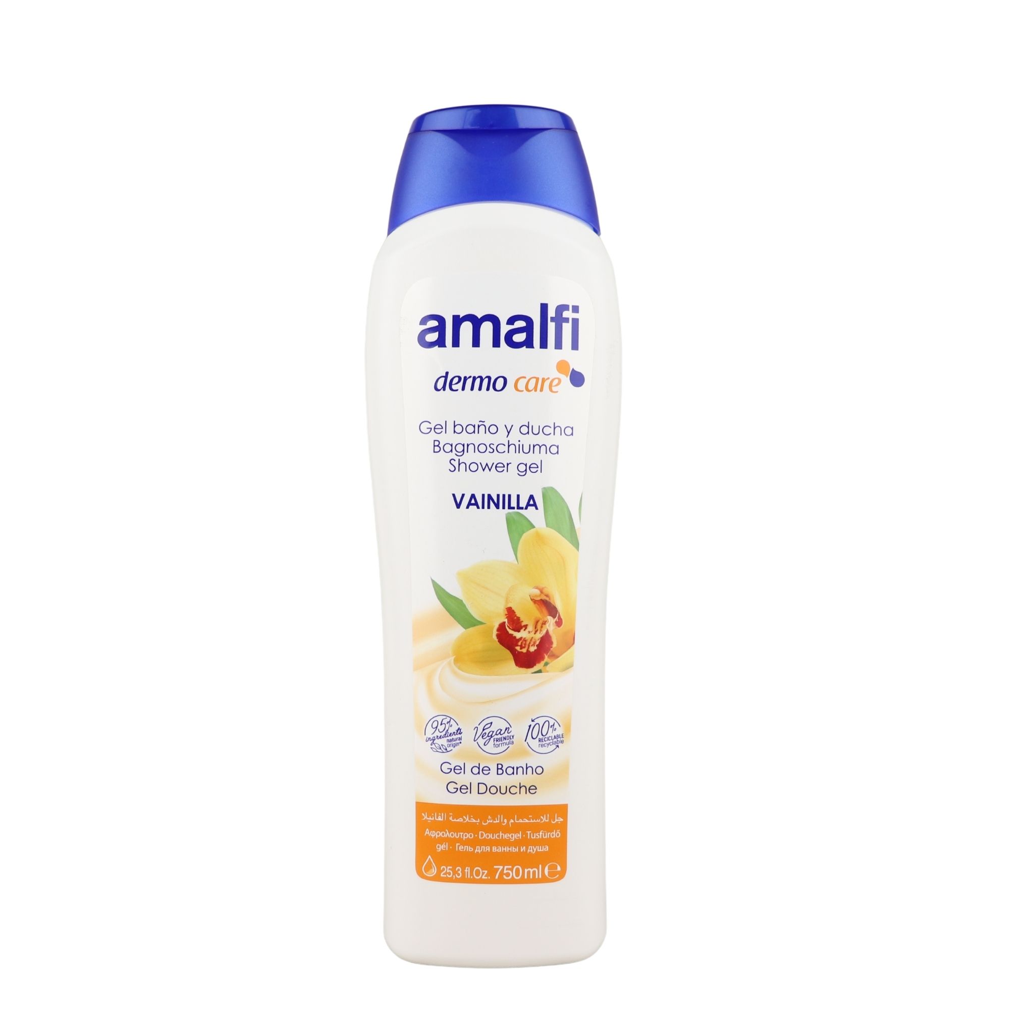 Amalfi Dermo Care Vanilla Shower Gel 750mL Amalfi Dermo Care Vanilla Shower Gel 750mL